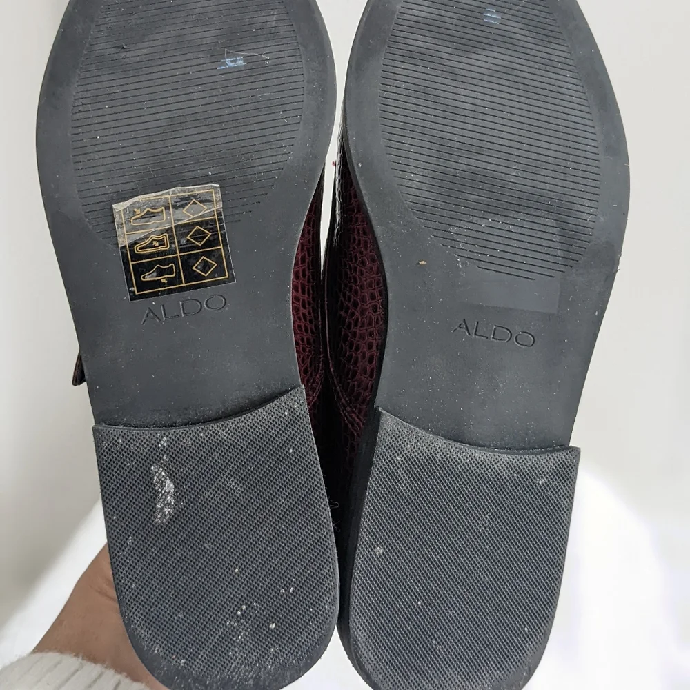Patent leather loafers by Aldo